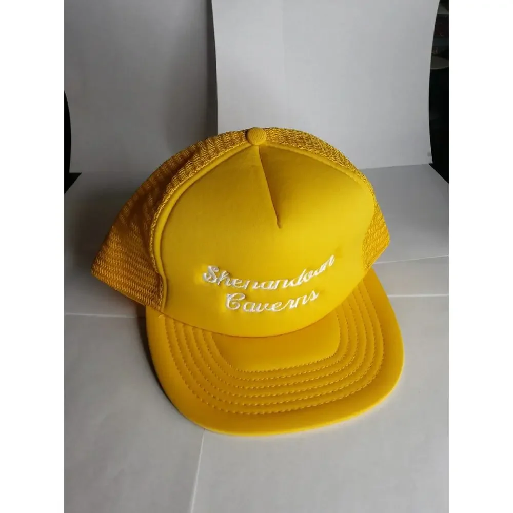 Shenandoah Caverns Virginia Snapback Hat Adjustable Cap Foam Trucker Hat 80s 90s